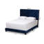 Lit tapissier capitonné standard à profil bas Colleyville-33045111-33046084