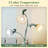 Gooseneck Floor Lamp With 3 Color Temperatures - Flexible Reading Floor Lamp For Bedroom, Tall Corner Standing Lamp With Bulbs Included, Modern Lighting For Living Room