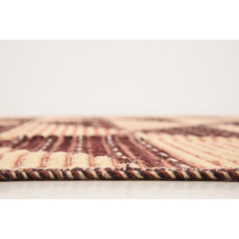 Tapis à main one-of-kind-noué la beige new age 6 pi 4 po x 9 pi 6 po Nash