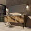 Meuble-lavabo double l 72 po x P 20 po Lancy -1664437673