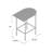 Carland Home Bar, Bar Table, Bar Height, Pub, 36" Rectangular, Small, Kitchen, Metal, Brown Marble Look-1975156399