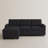L-Shaped Sleeper Sectional Sofa With Hidden Storage-2086731400