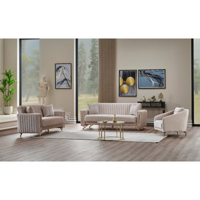 Xyra 3 - Piece Living Room Set
