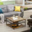 Anshu Industrial 3 Tier Rustic Coffee Table Living Room Furniture