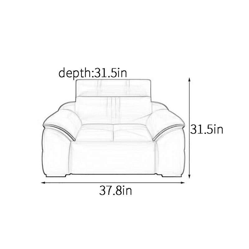 Fauteuil d'appoint décontracté, simple, moderne, élégant
