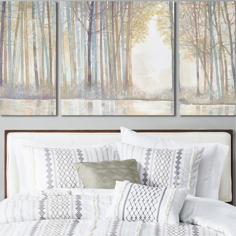 «Serene Forest», art mural texturé