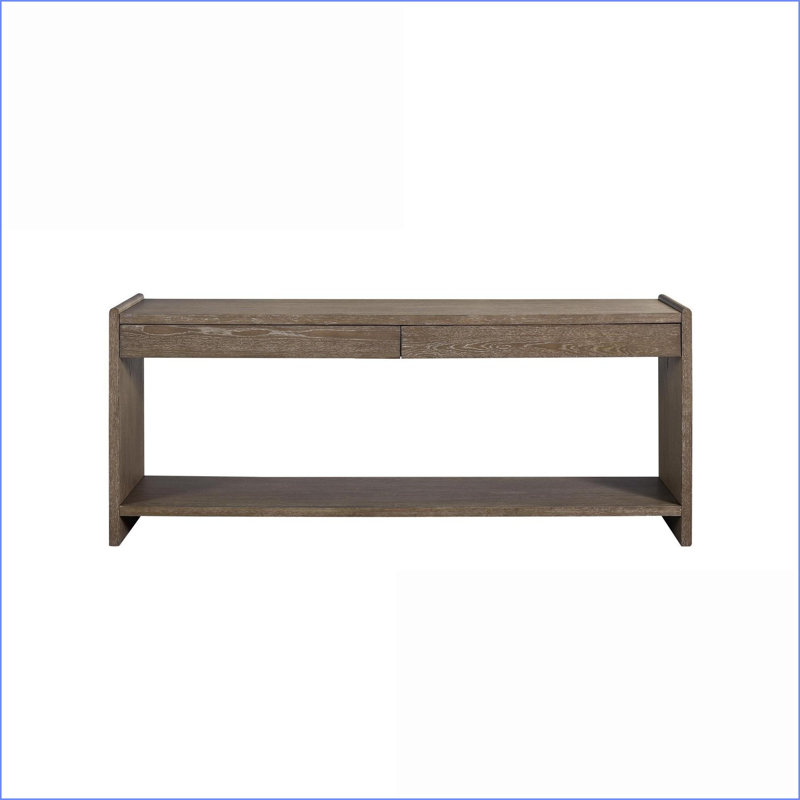 Latitude Run® Rich Coca Finish Coffee Table for Living Room, 2 Spacious ...