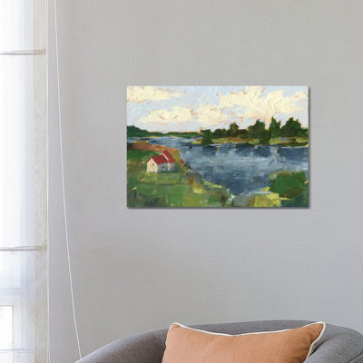 " Lakeside Cottages I " by Ethan Harper