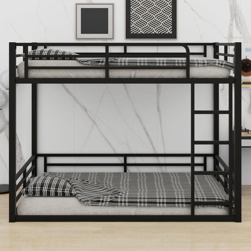 Metal Bunk Bed For Kids, Teens, Adults, Twin XL over Twin XL