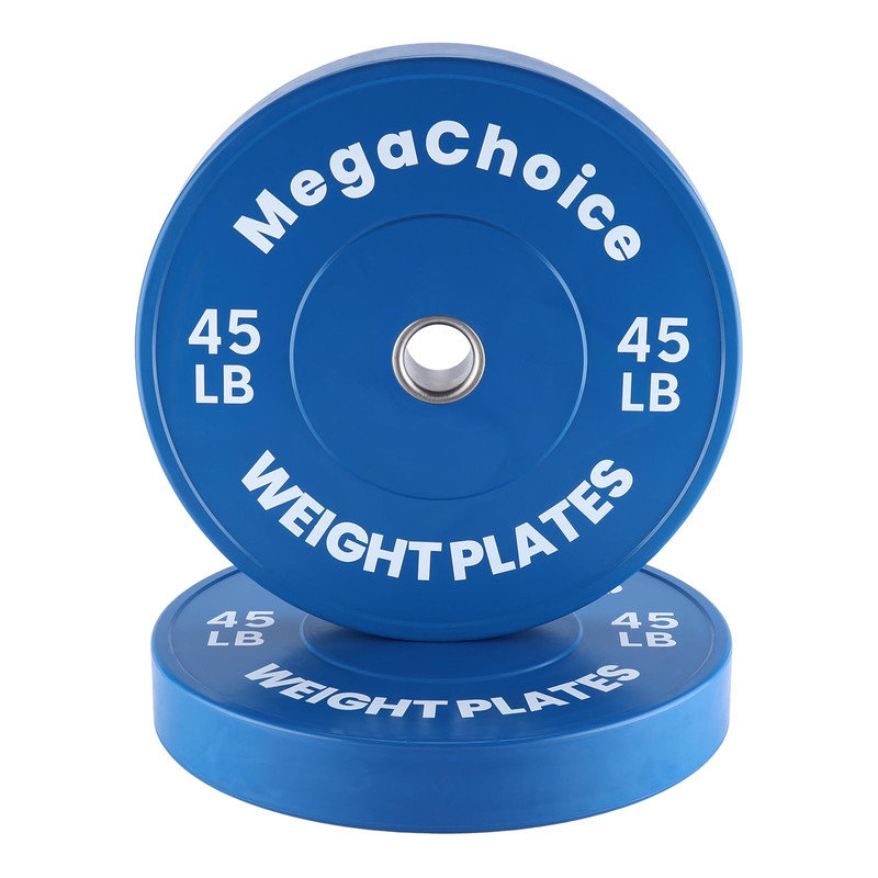 Ensemble de plaques de pare-chocs en caoutchouc de 2 pouces - Poids à haltères à faible bruit pour l'entraînement en force à domicile