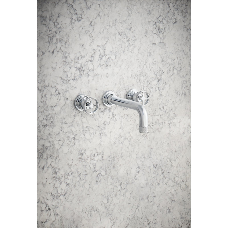 Campo™ Wall Mount Bathroom Faucet, Polished Chrome, Wheel