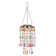 19.25"H Solar Hanging Lighted Wind Chimes with Acrylic Multicoloured Jewel Bead
