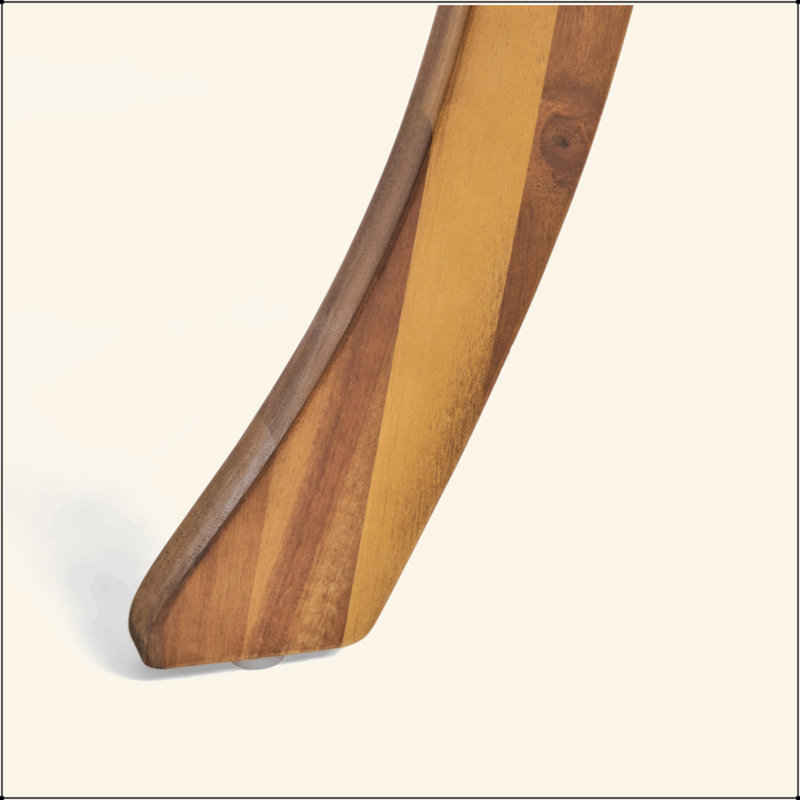 Charmante table de salle à manger d'extérieur en bois d'acacia pour un patio élégant, Teck
