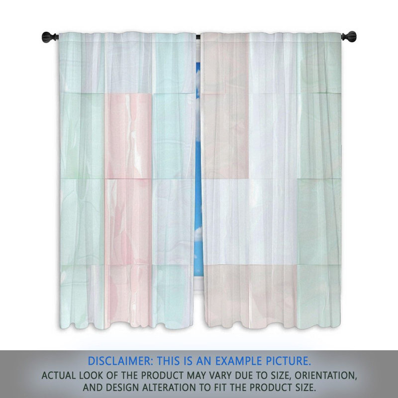 Paire de rideaux obscurcissant en polyester Elisabella, L 40 po x L 61 po