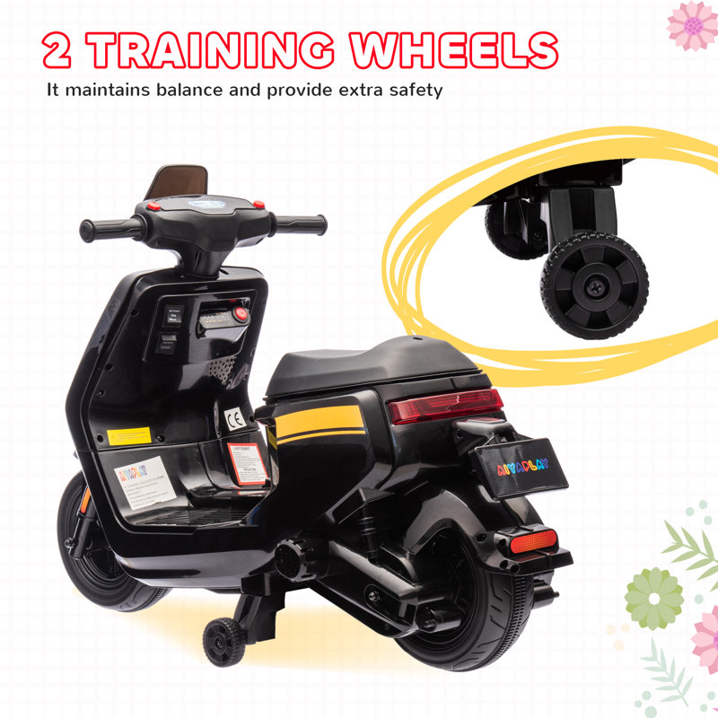 HOMCOM Battery Powered Ride On, Black