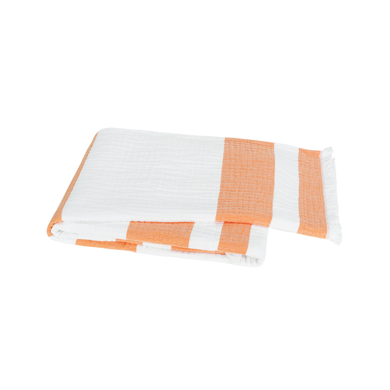 San Marino Cotton Throw, Papaya