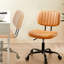 Chaise de bureau sans accoudoir en polyuréthane, chaise de travail pivotante à hauteur réglable avec dossier-484763067