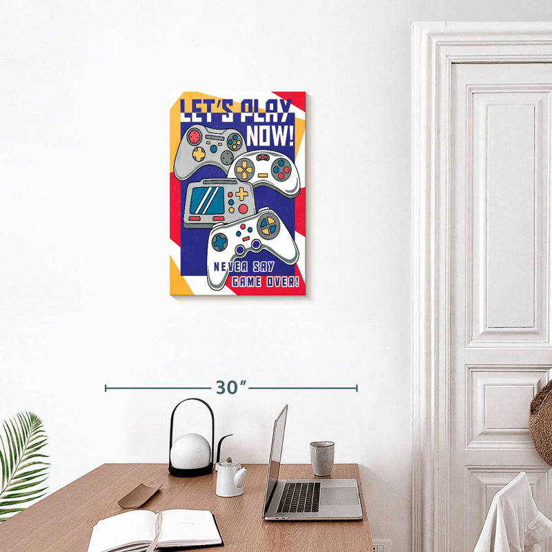 Senne Never Say Game Over, H 24 po x l 16 po