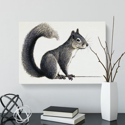A Pleasant Squirrel - Wrapped Canvas