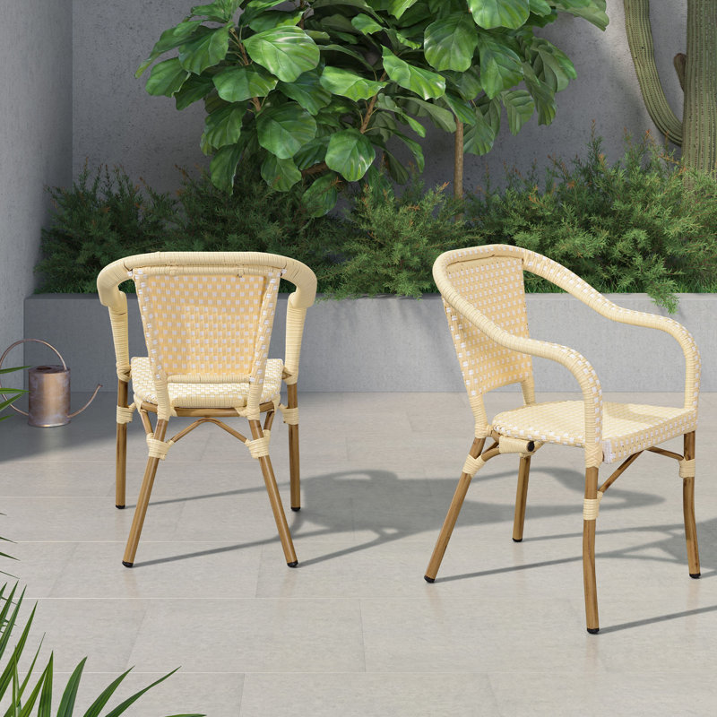 Chaises d'extérieur Ledonna, Jaune
