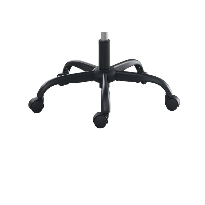 Office Chair In Black Faux Leather, Blue
