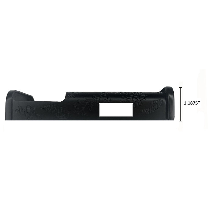 Housse pour sonnette Wildflower, Noir mat