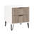 Nightstand In Rustic Gray And White-698770324