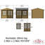 Rochester 10 ft x 10 ft 28 mm Corner Log Cabin Installed Including Base