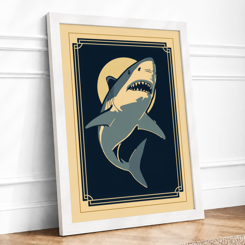 Apex Predator Art Deco - Print, A3 - 42.0 x 29.7 cm, White