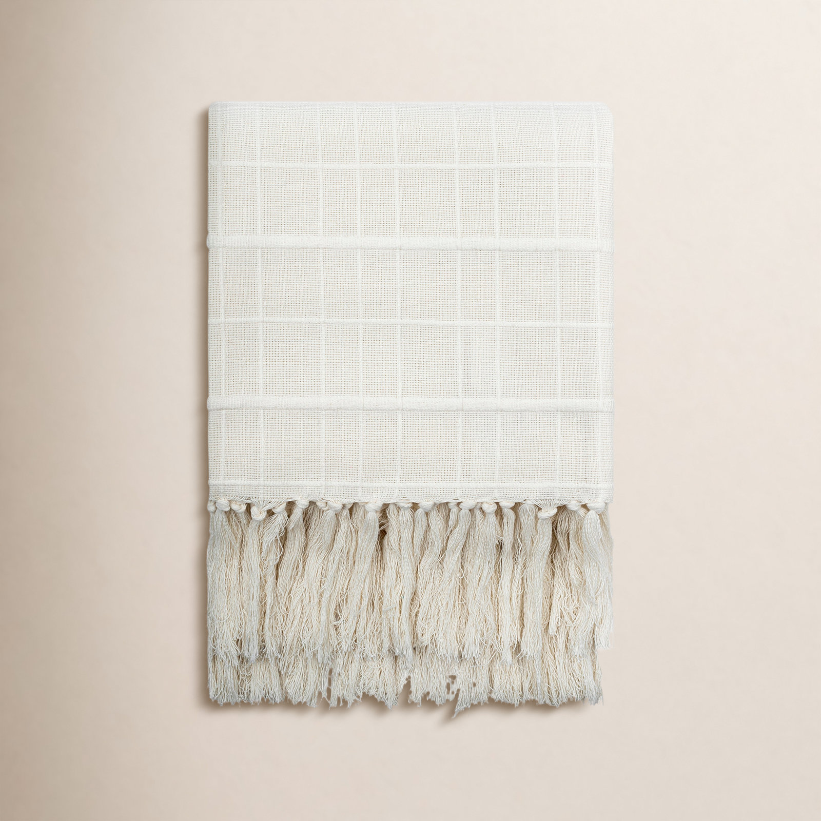 Becki Owen x Livabliss Prolo  Cream Handmade Throw Blanket