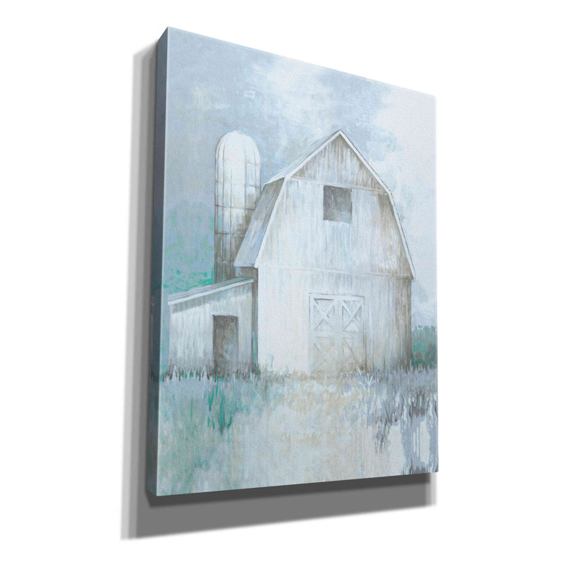 «Country Barn And Silo» par White Ladder, estampe numérique sur toile, H 16 po x l 12 po x P 0,75 po