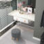 Tabouret rond avec repose-pieds HOMcom-1568792880