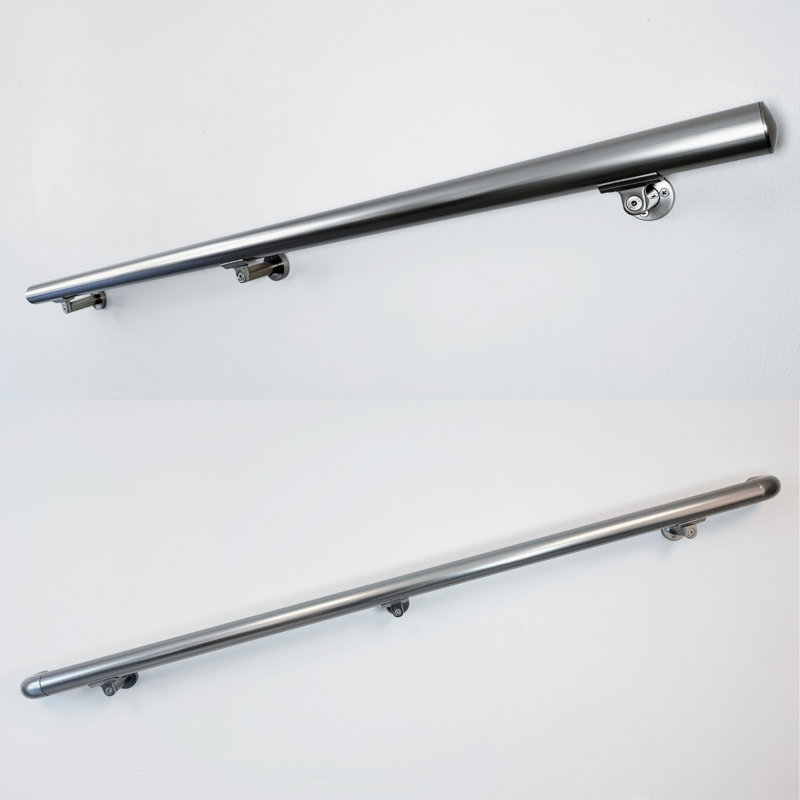 Ensemble de rampe en aluminium, H 1,97 po x l 36 po x P 1,97 po, Acier inoxydable