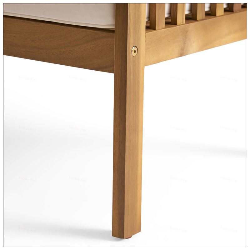 CASA ACACIA CLUB CHAIR With Weather-Resistant Cushions And Durable Acacia Wood Frame For Outdoor Comfort And Style