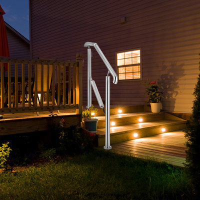 Rampe d'escalier en métal H 34 po x l 42 po x P 3 po