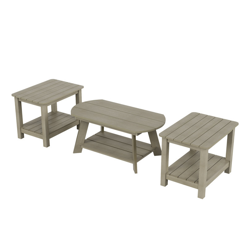 Arrlo Outdoor Side Table , in. W in. D, Weather Gray