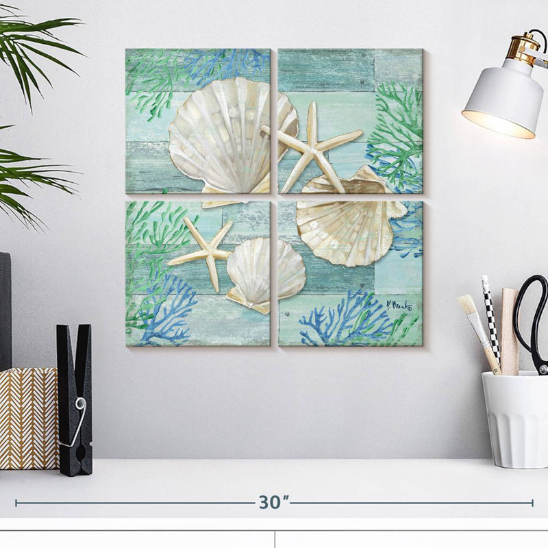 Clearwater Shells III, 18" H x 18" W