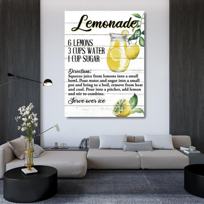Trinx Allen, Kimberly Gallery Wrapped Canvas Art Titled: Lemonade
