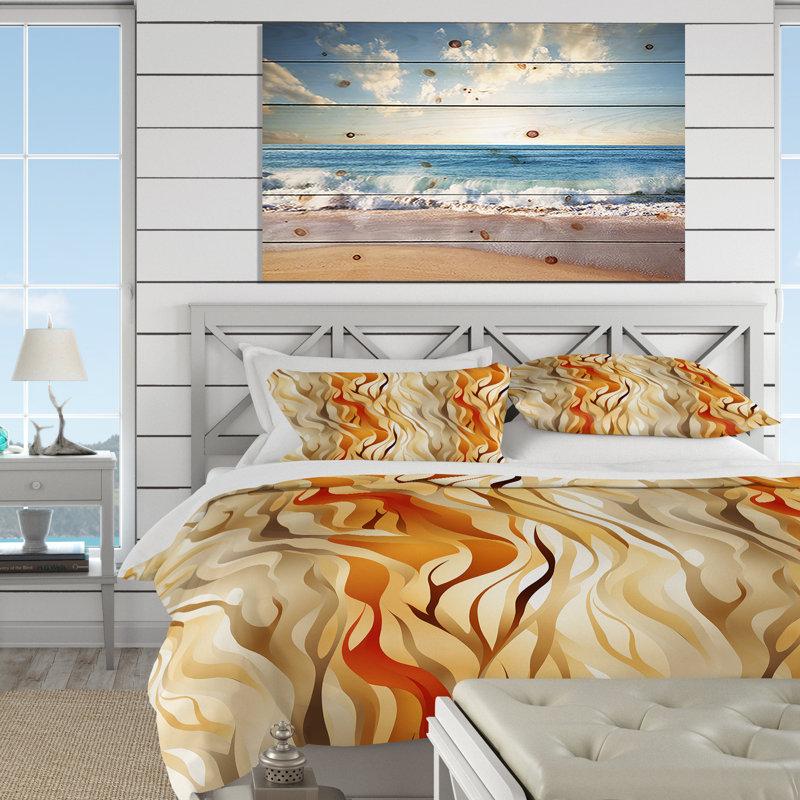 Ensemble de housse de couette Driftwood Dreams, Housse de couette pour grand lit et 2 taies décor
