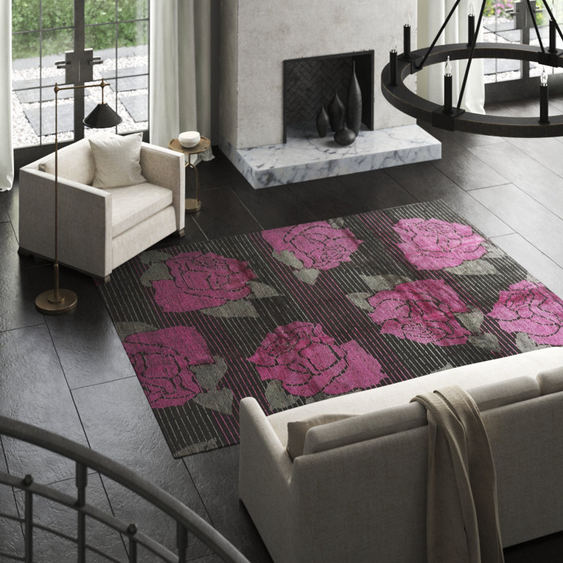 Lux Rose One-of-a-Kind 8' X 10' Area Rug