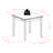 Solid Wood Top Four Leg Dining Set