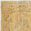 Tapis jaune en laine surteint de 5 pi x 8 pi. Tapis turc rétro fait à la main pour le salon