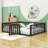 Guerriero Wooden Daybed Frame with Fence-1236834003-1236834001