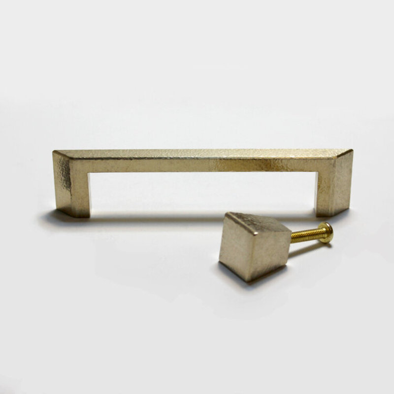 Pyramid Bar / Handle Pull, Hand Hammered Brass