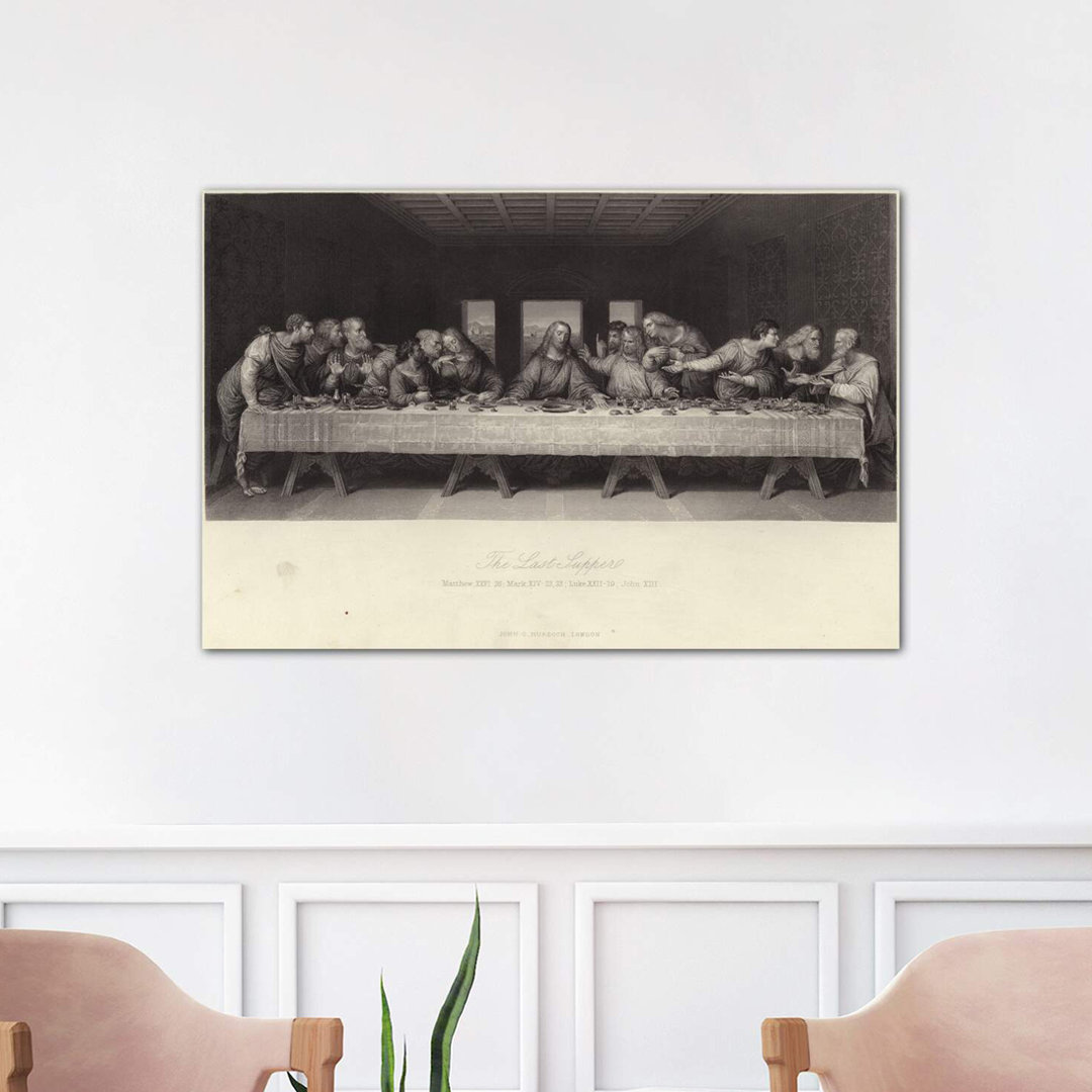 The Last Supper by Leonardo Da Vinci - Wrapped Canvas Painting