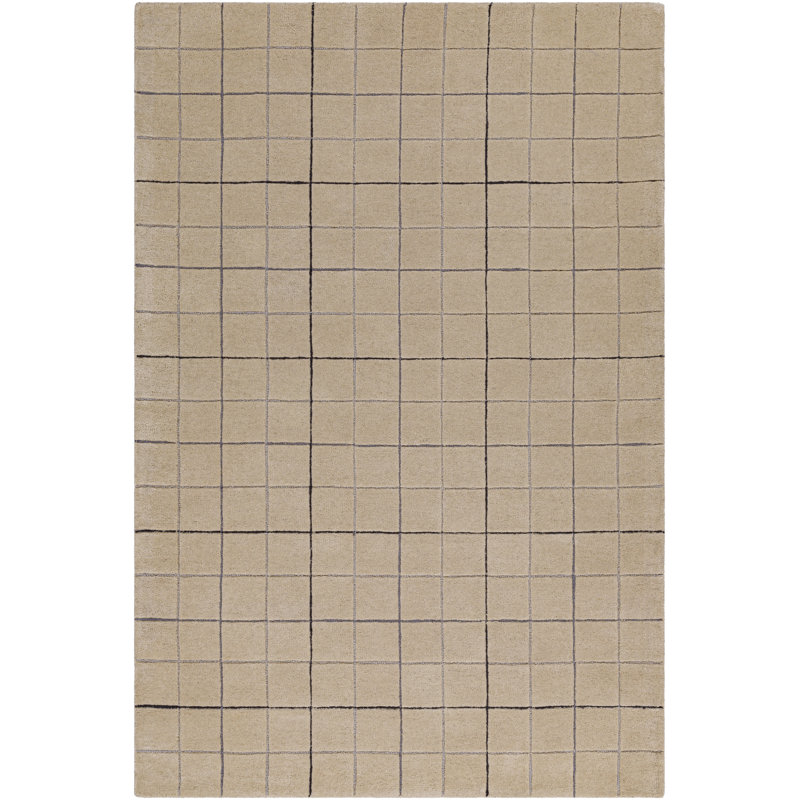 Mallory Gray Hand Tufted Area Rug, Rectangle 8' x 10'