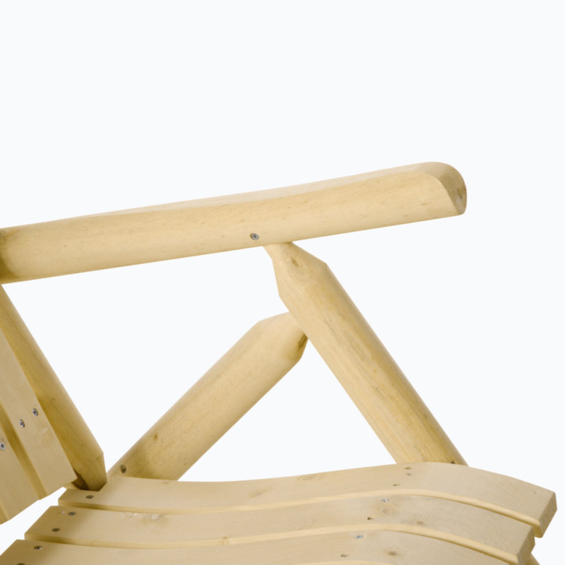 Chaise longue d'extérieur en bois Nogue