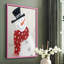 Festive Snowman I, reproduction encadrée - bois massif-128284305-128284304