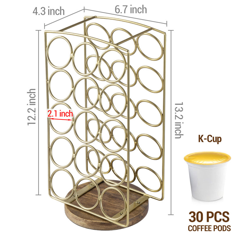 30 compartiments de rangement pour le café