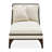 Paris Chic Armless Chaise - Cremini/Espresso